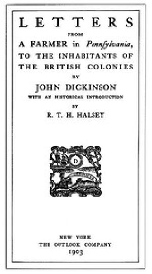 [Gutenberg 47111] • Letters from a Farmer in Pennsylvania, to the Inhabitants of the British Colonies